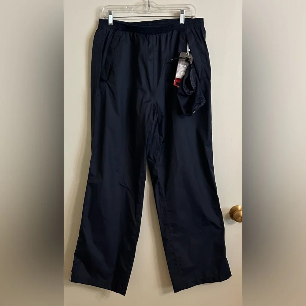 33,000 ft Woman’s Packable Rain Pants- Blue - Picture 4 of 13